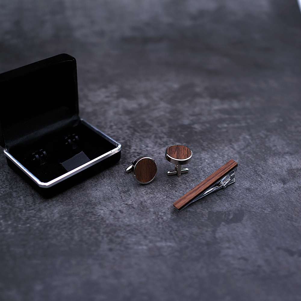 High Quality Cuff links neckti - Tie Bar Set Gift 评论和价格