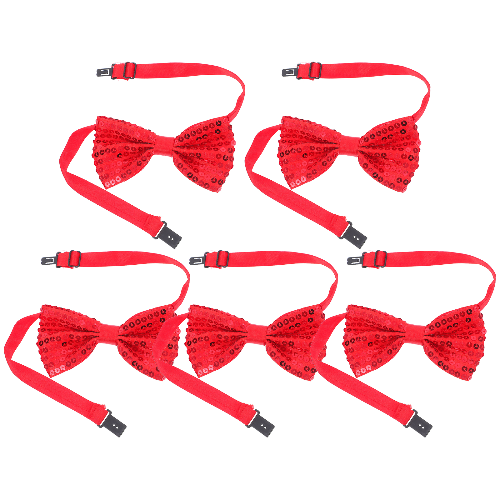 5Pcs Children Sparkly Sequin B - Bow Tie Pre Tied 评论和价格