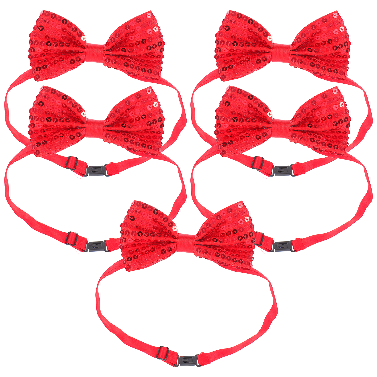 5Pcs Children Sparkly Sequin B - Bow Tie Pre Tied 评论和价格