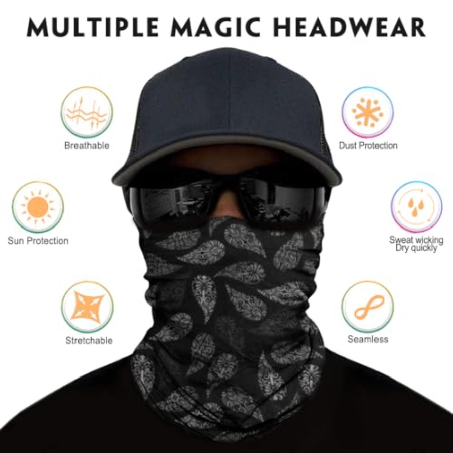 Neck Gaiter for Men Women Head - Face Scarf Mask 评论和价格