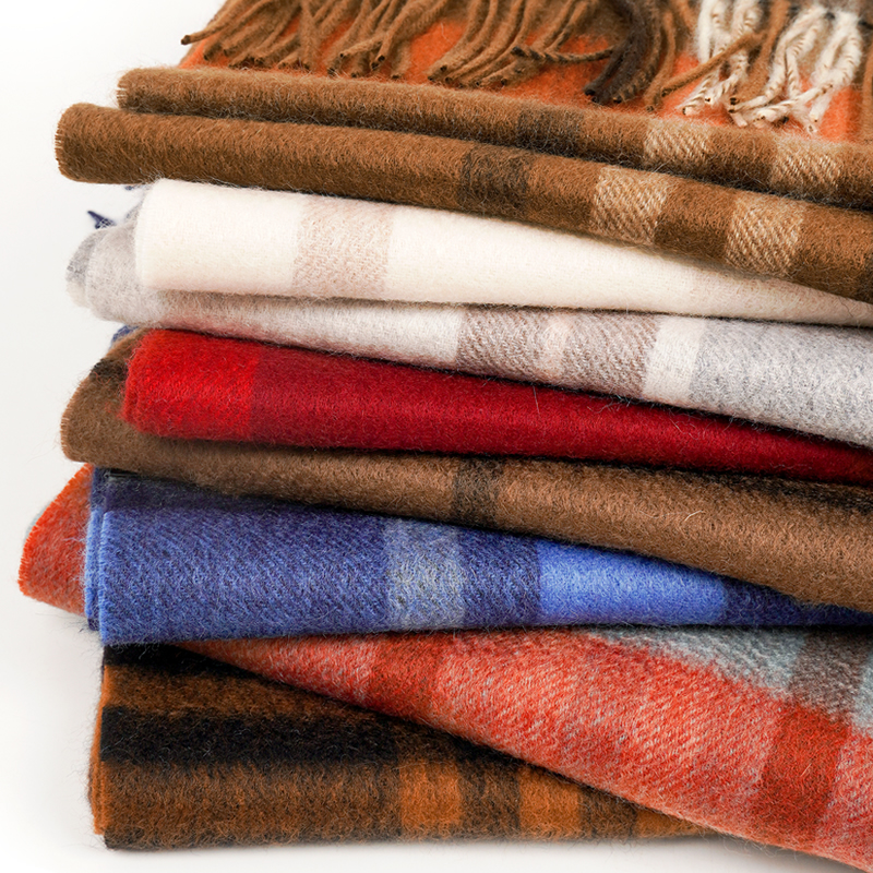 100% Cashmere Scarf   Plaid  W - Muffler Men Wool 评论和价格