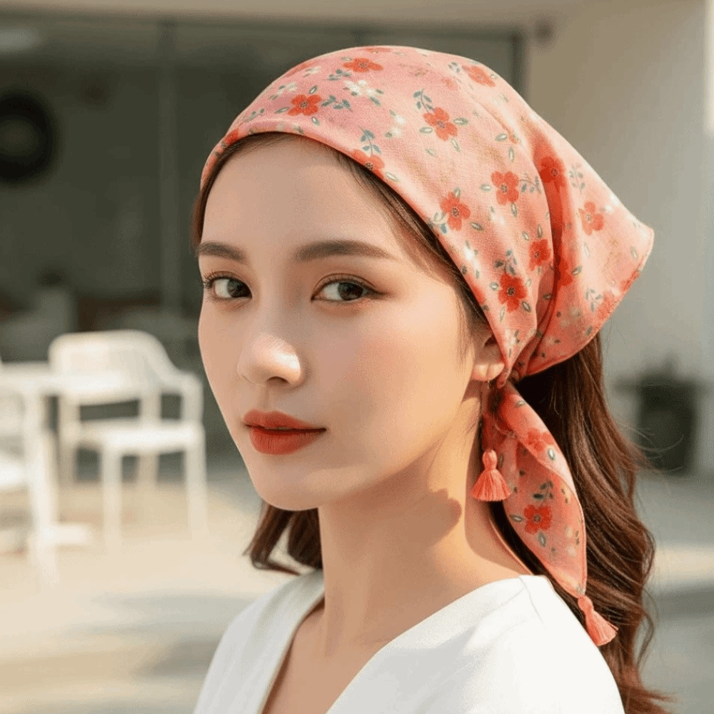 Neck Wrap Cotton-Linen Square  - Bandana Cotton 评论和价格
