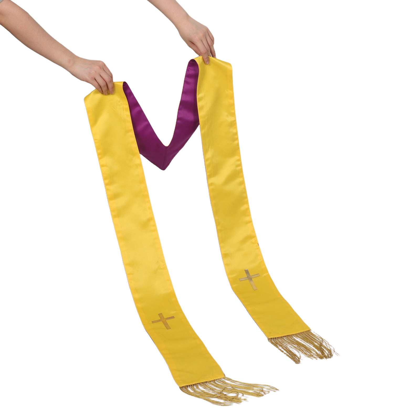 Reversible Wedding Pastor Stol - Stole Wedding Shawl 评论和价格