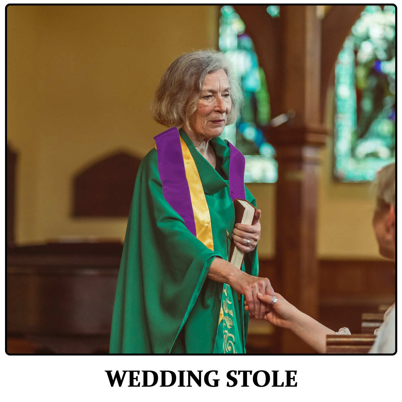 Reversible Wedding Pastor Stol - Stole Wedding Shawl 评论和价格