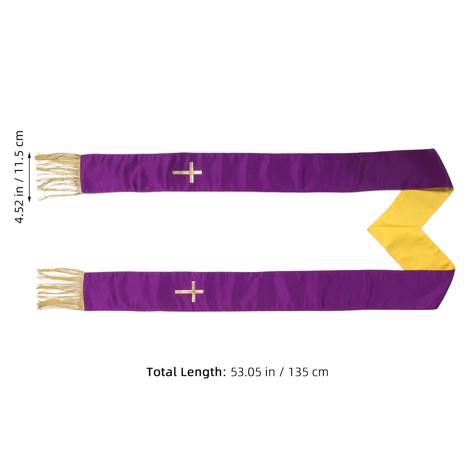 Reversible Wedding Pastor Stol - Stole Wedding Shawl 评论和价格