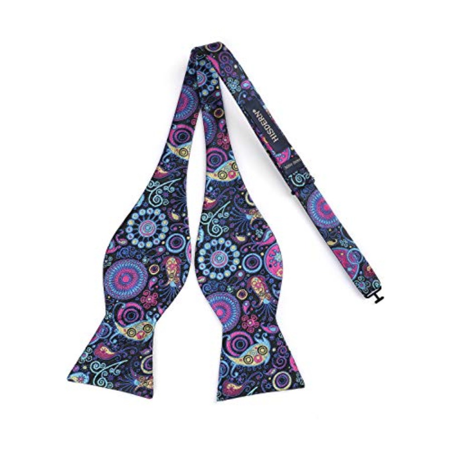 Bow Ties for Men Floral Bowtie - Pocket Square Set 评论和价格