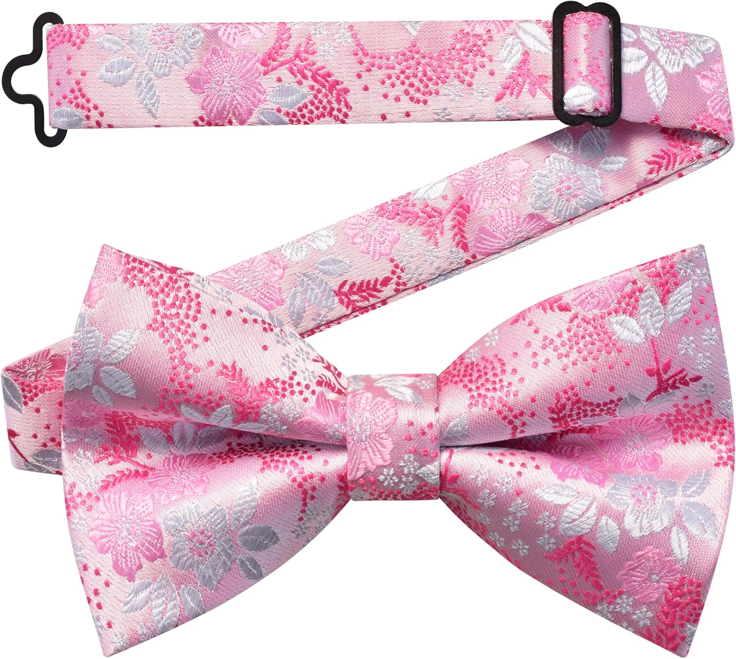 Floral Bow Tie & Handkerchief  - Bow Tie Pre Tied 评论和价格