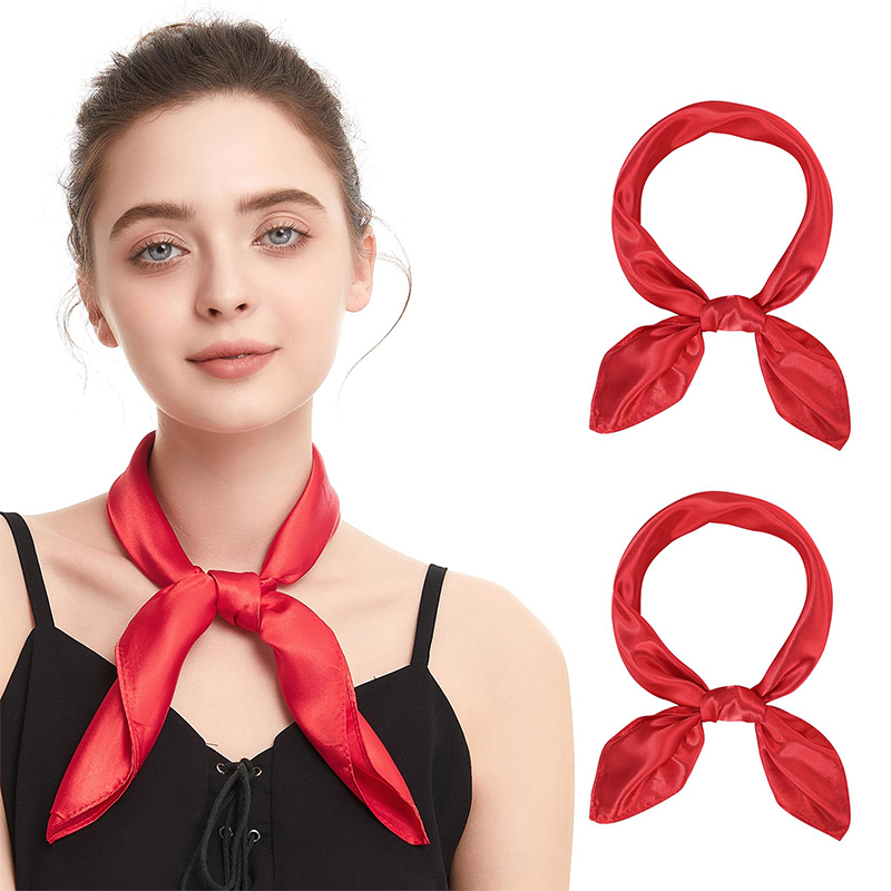 2024 New Fashion Women Satin S - Scarf Silk Square 评论和价格