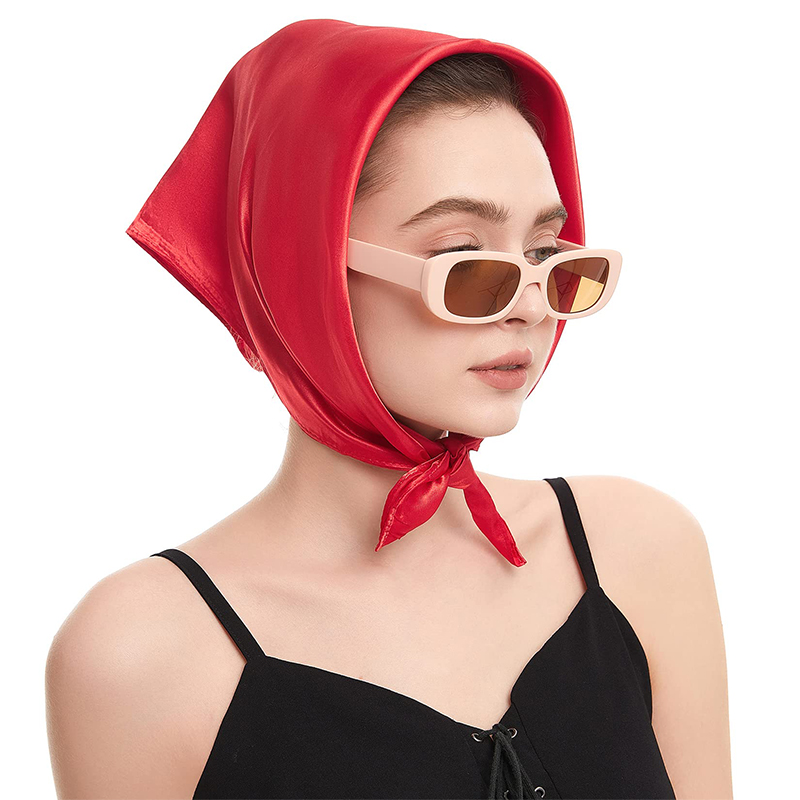 2024 New Fashion Women Satin S - Scarf Silk Square 评论和价格