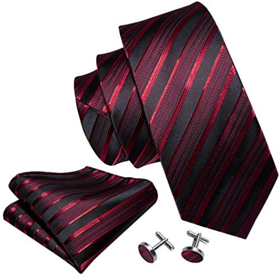 Tie Sets for Men Silk Stripe N - Silk Tie Striped 评论和价格
