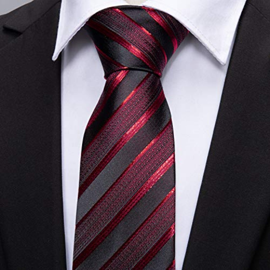 Tie Sets for Men Silk Stripe N - Silk Tie Striped 评论和价格