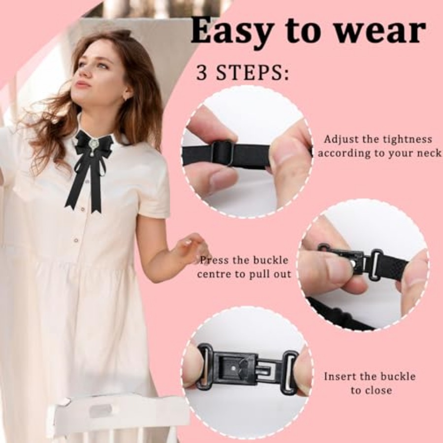 LJBFNN Bow Tie For Women, Pre- - Bow Tie Pre Tied 评论和价格