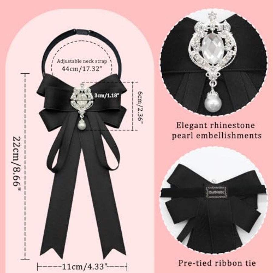 LJBFNN Bow Tie For Women, Pre- - Bow Tie Pre Tied 评论和价格