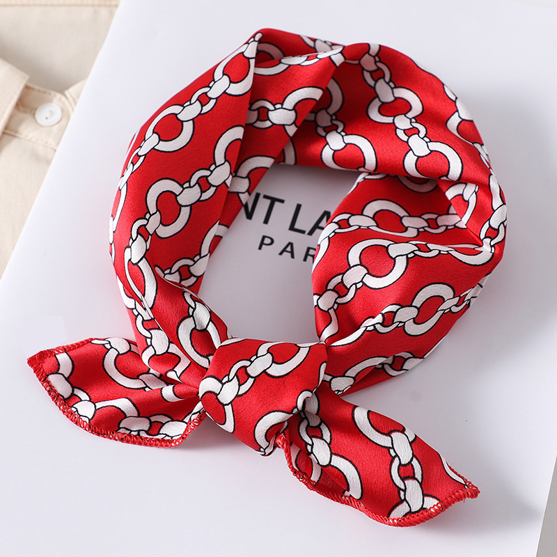 Women scarf  50*50cm Square Sk - Silk Tie Striped 评论和价格