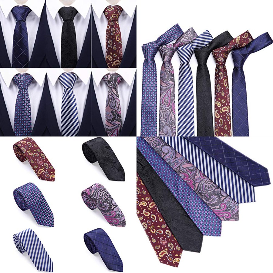 4 Packs Skinny Neckties for Me - Skinny Tie Men 评论和价格