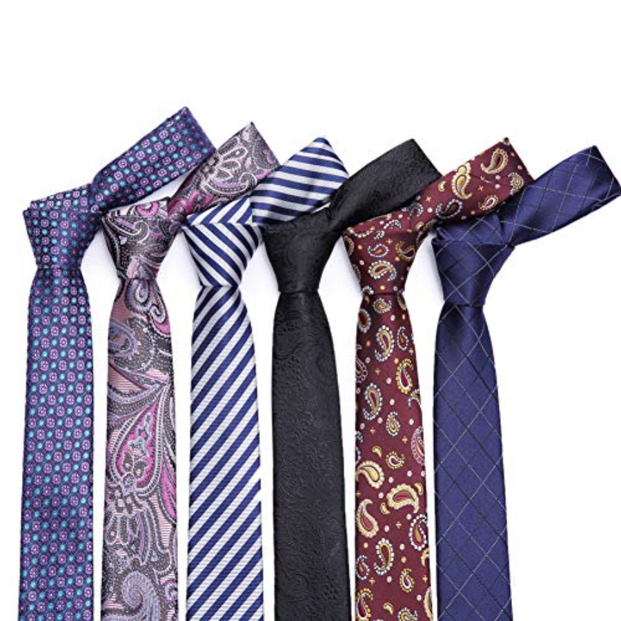 4 Packs Skinny Neckties for Me - Skinny Tie Men 评论和价格