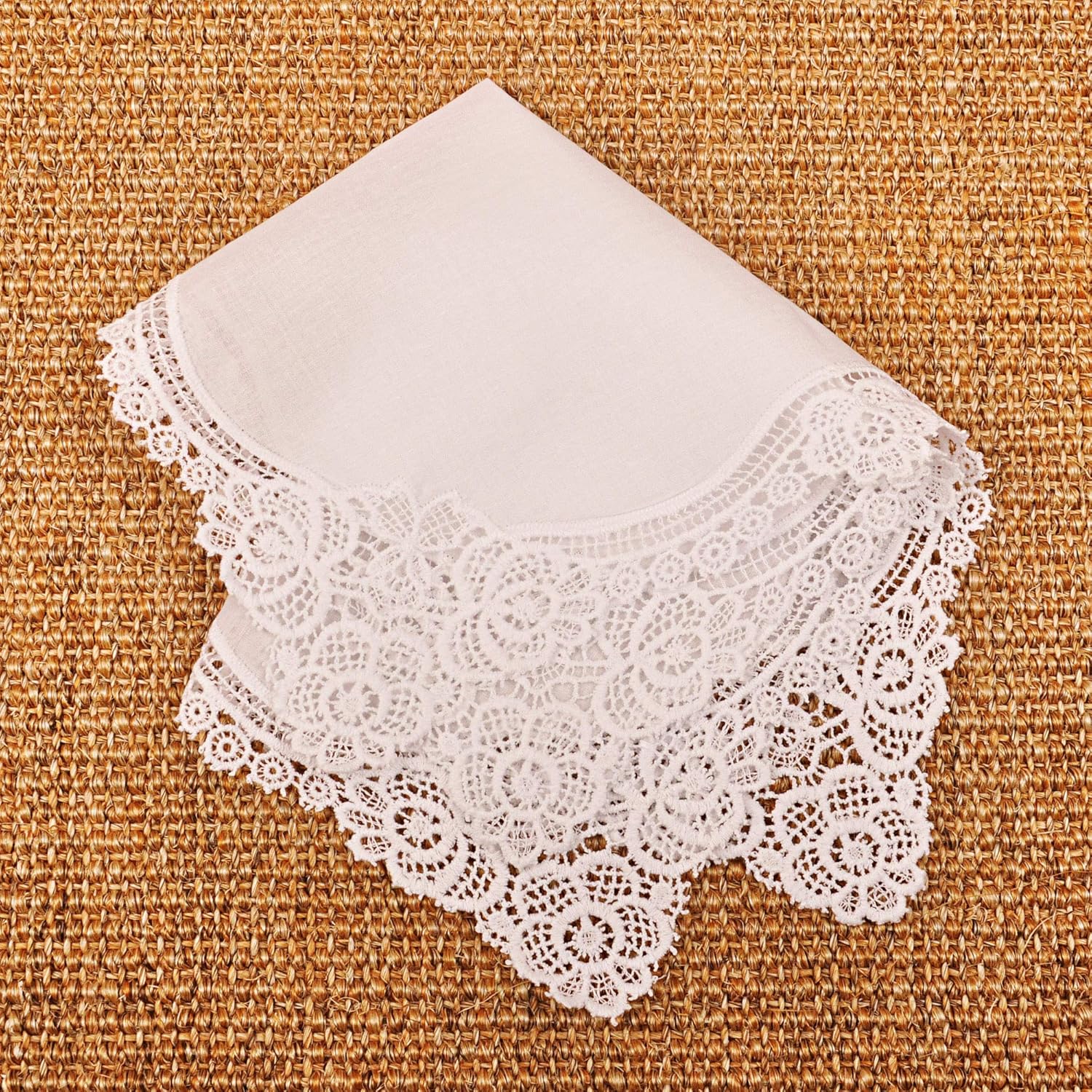 White Wedding Handkerchief Pur - Handkerchief Cotton Men 评论和价格