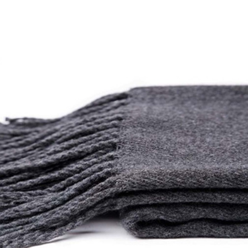 Autumn And Winter Solid Color  - Muffler Men Wool 评论和价格