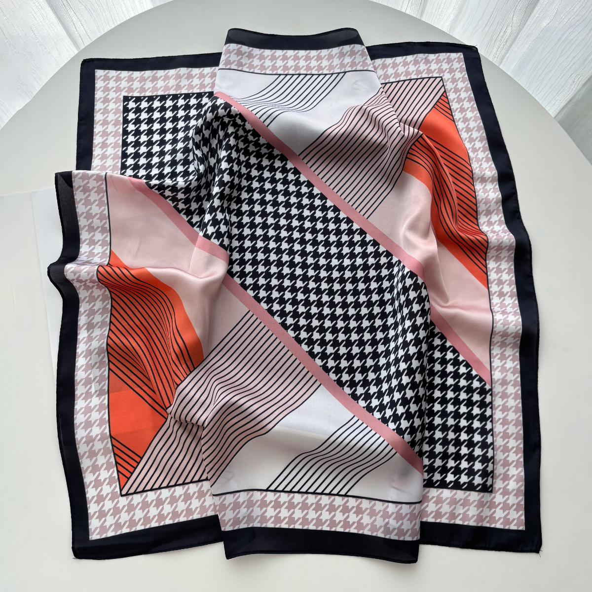 New Printed Square Scarf For W - Silk Neck Scarf 评论和价格