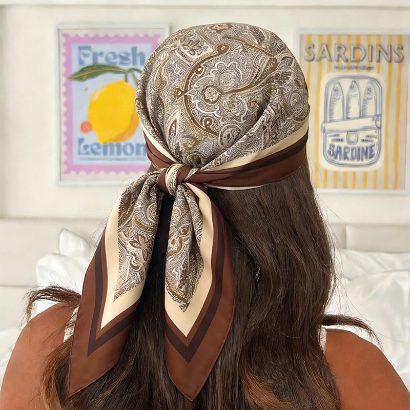 Luxury Women Silk Square Scarf - Silk Neck Scarf 评论和价格