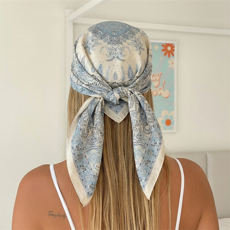 Luxury Printing Silk Square Sc - Silk Neck Scarf 评论和价格