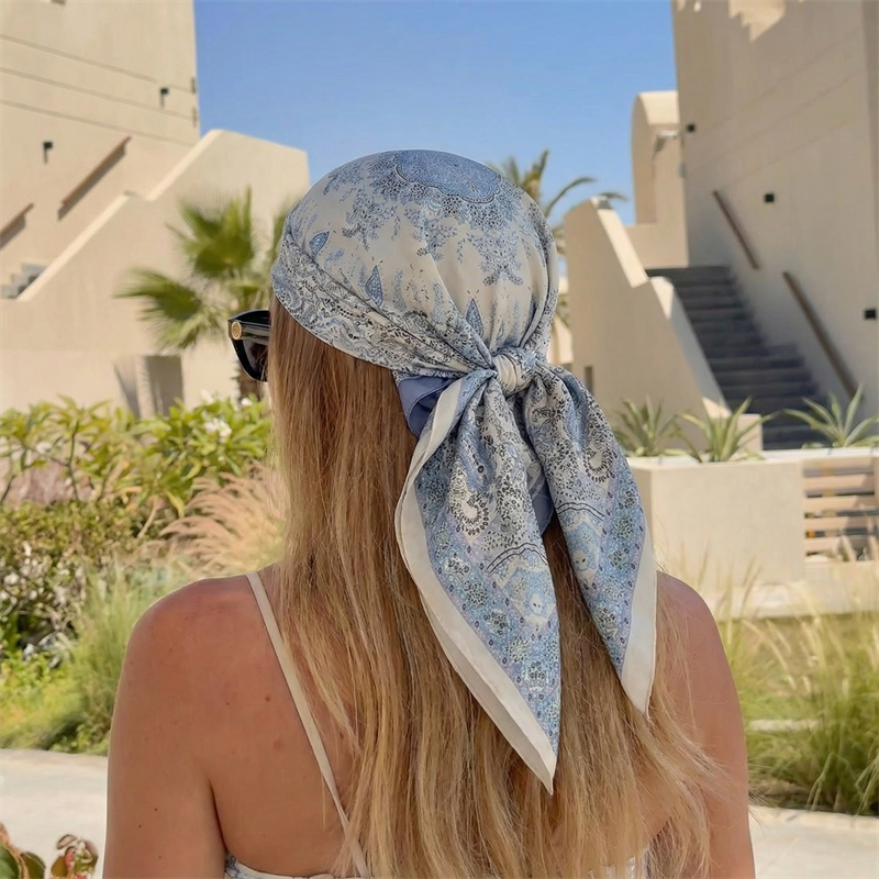 Luxury Printing Silk Square Sc - Silk Neck Scarf 评论和价格