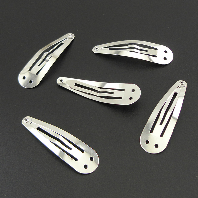 100PCS 5.0cm Silver Plain Meta - Tie Clip Silver 评论和价格