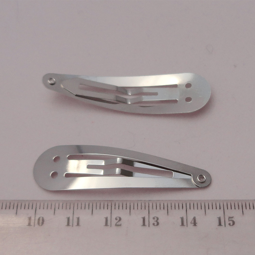 100PCS 5.0cm Silver Plain Meta - Tie Clip Silver 评论和价格