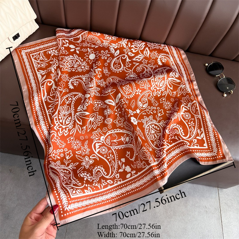 1Pc cashew print fashion silk  - Silk Neck Scarf 评论和价格