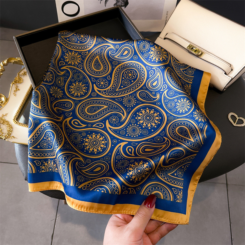 Women Silk Scarves 70*70cm Des - Silk Neck Scarf 评论和价格