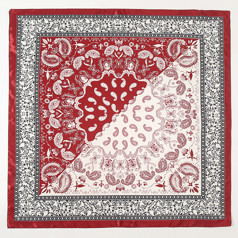 Satin Square Scarf Women Musli - Silk Neck Scarf 评论和价格