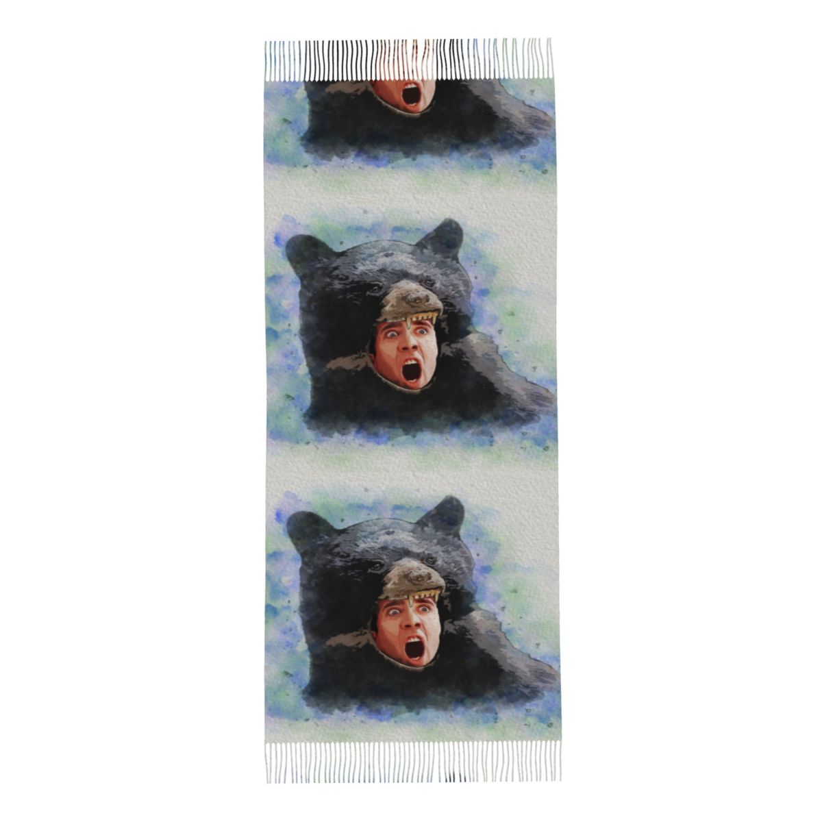 Cage Bear Watercolor Scarf for - Pashmina Wrap Large 评论和价格