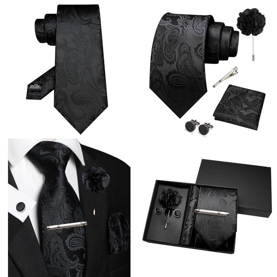 Mens Paisley Tie and Pocket Sq - Pocket Square Set 评论和价格