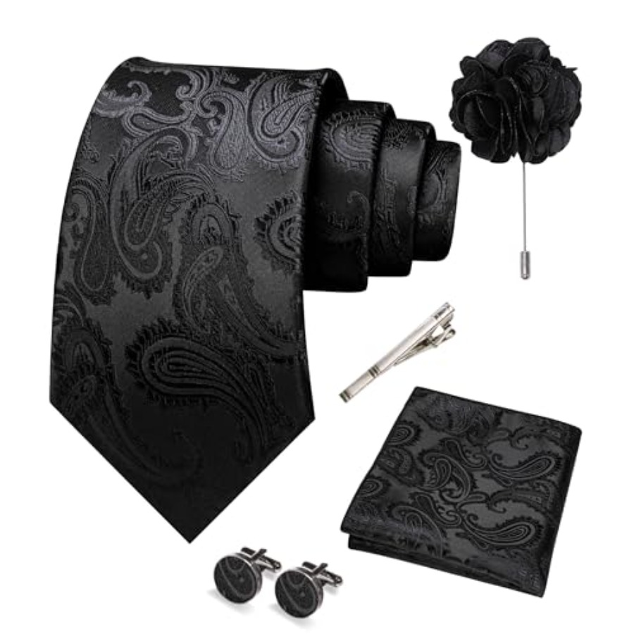 Mens Paisley Tie and Pocket Sq - Pocket Square Set 评论和价格