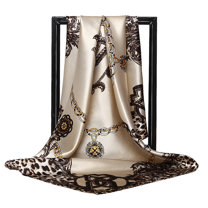 90*90cm Ladies Silk Scarf Band - Scarf Silk Square 评论和价格