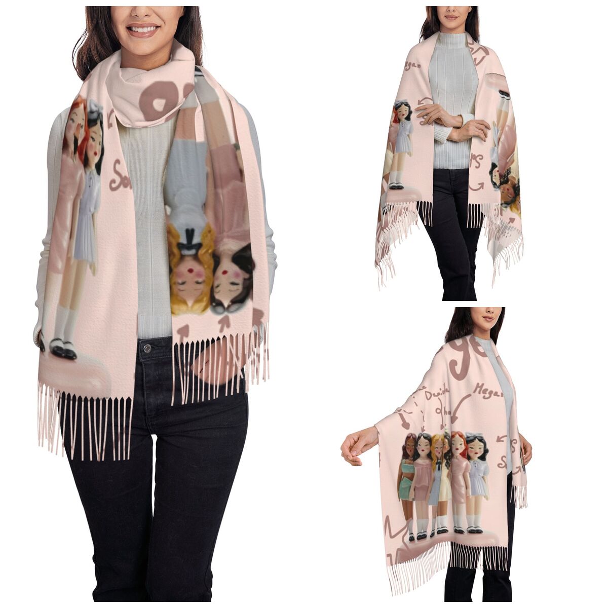 Katseye Kpop Idol Shawl Wrap W - Pashmina Wrap Large 评论和价格