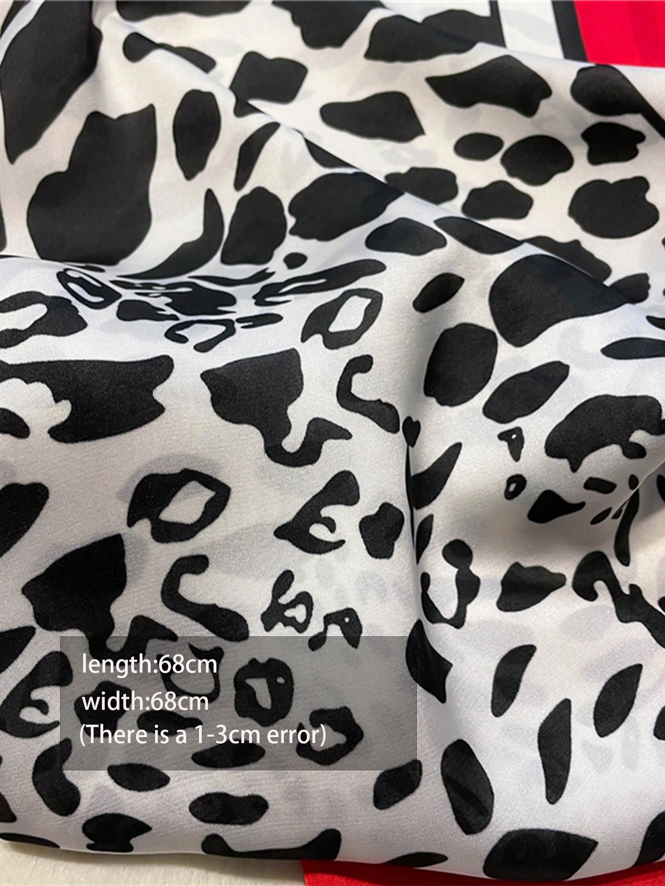 1pc Faux Silk Retro Leopard Pr - Bandana Cotton 评论和价格