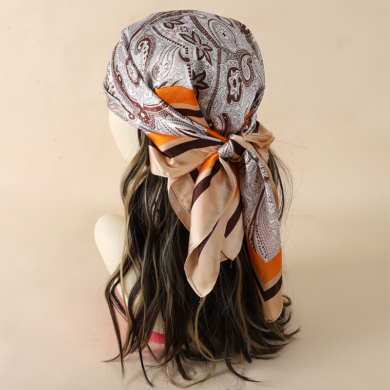Luxury Spring Silk Scarf Women - Silk Tie Striped 评论和价格