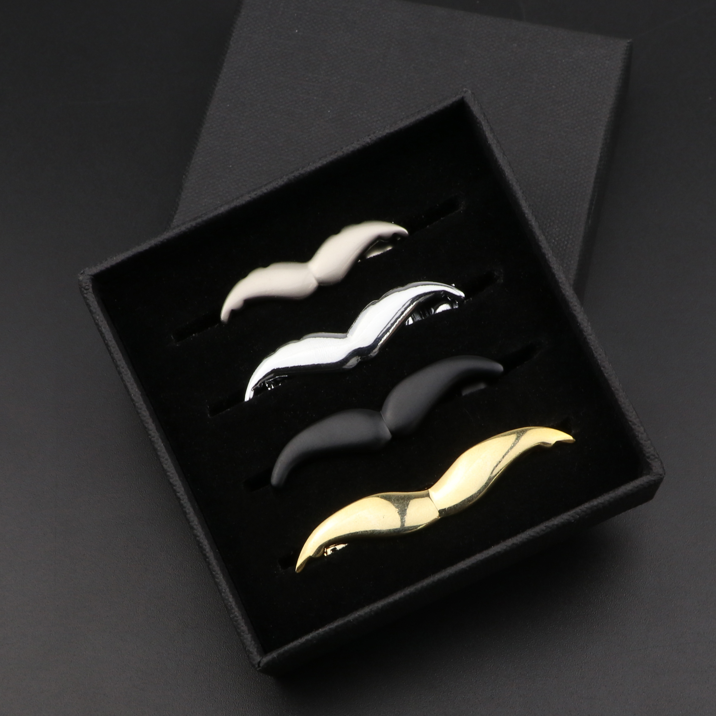 Fashion Metal Men Tie Clip Set - Tie Bar Set Gift 评论和价格