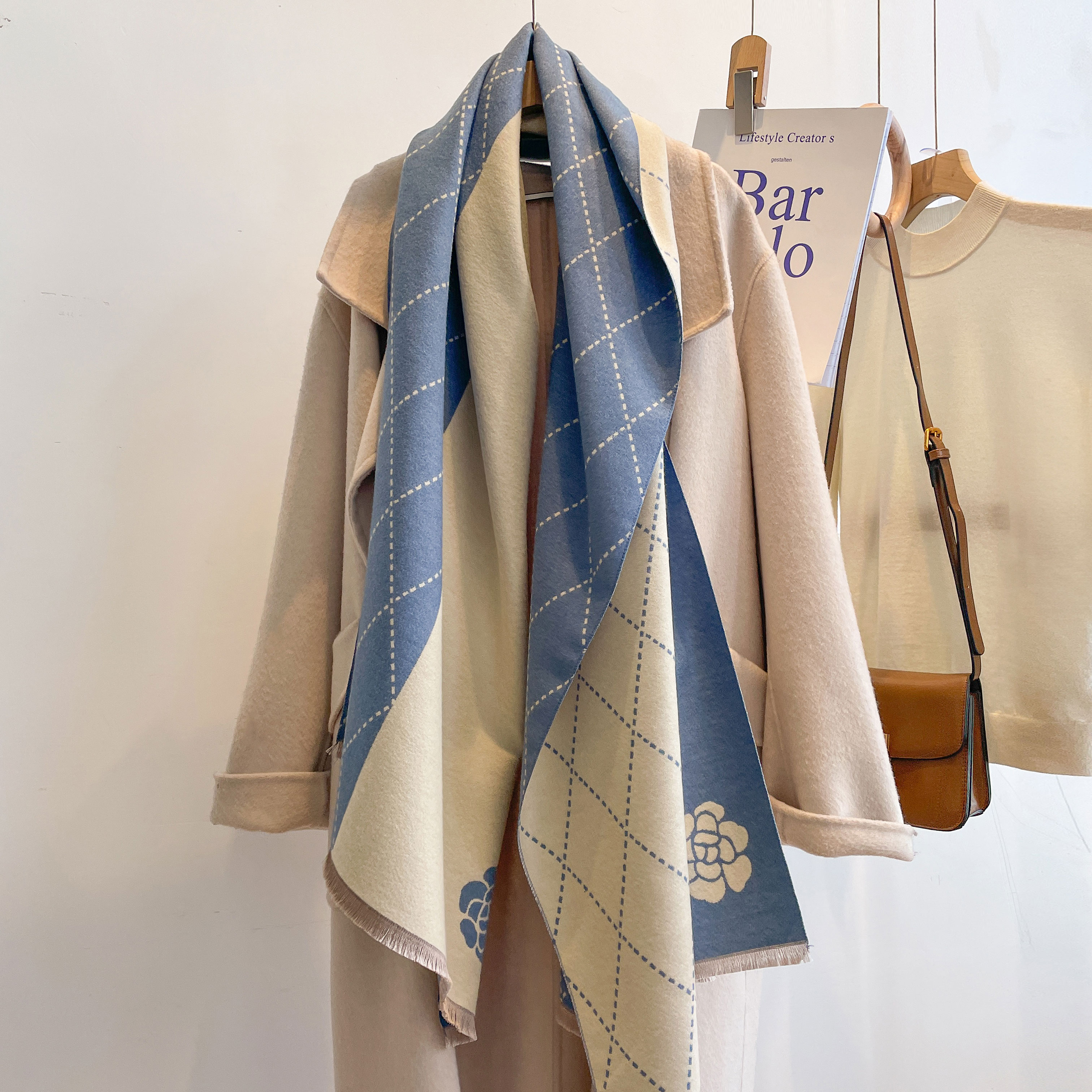 2023 Designer Cashmere Scarf W - Woven Scarf Blanket 评论和价格