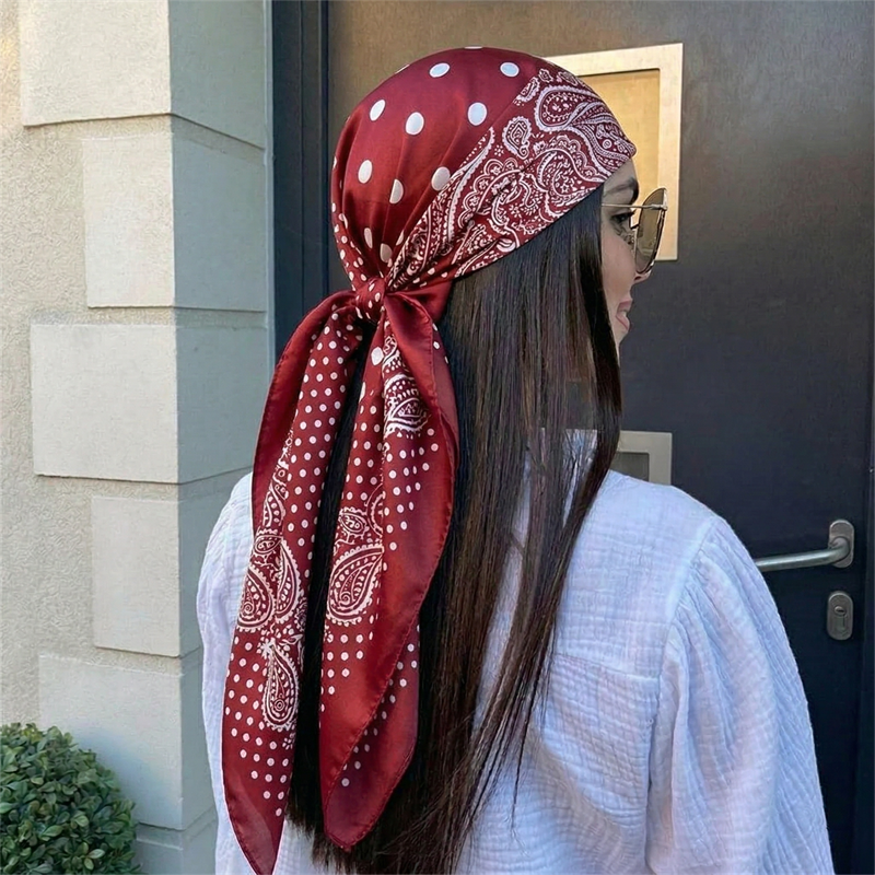 90cm Luxury Brand 2026 Dot Pri - Silk Neck Scarf 评论和价格