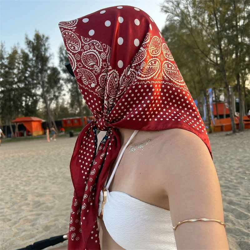 90cm Luxury Brand 2026 Dot Pri - Silk Neck Scarf 评论和价格