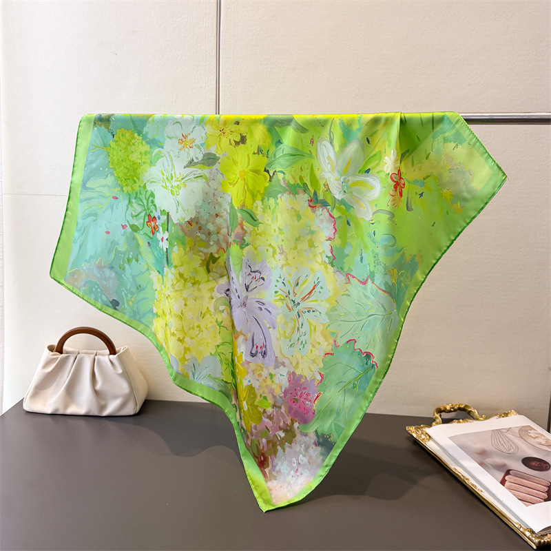 70*70cm Square Silk Scarf for  - Silk Neck Scarf 评论和价格