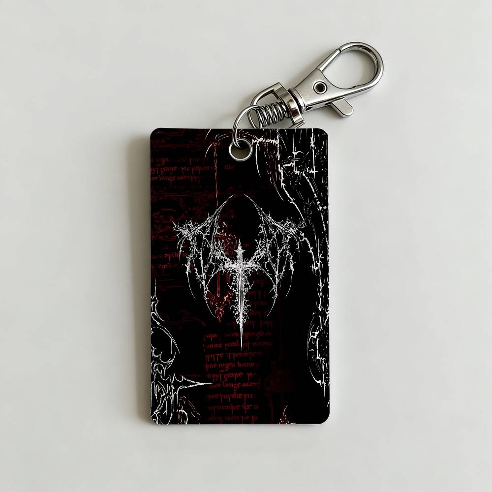 Gothic Cyber Sigil Cross Card  - Lanyard Badge Holder 评论和价格