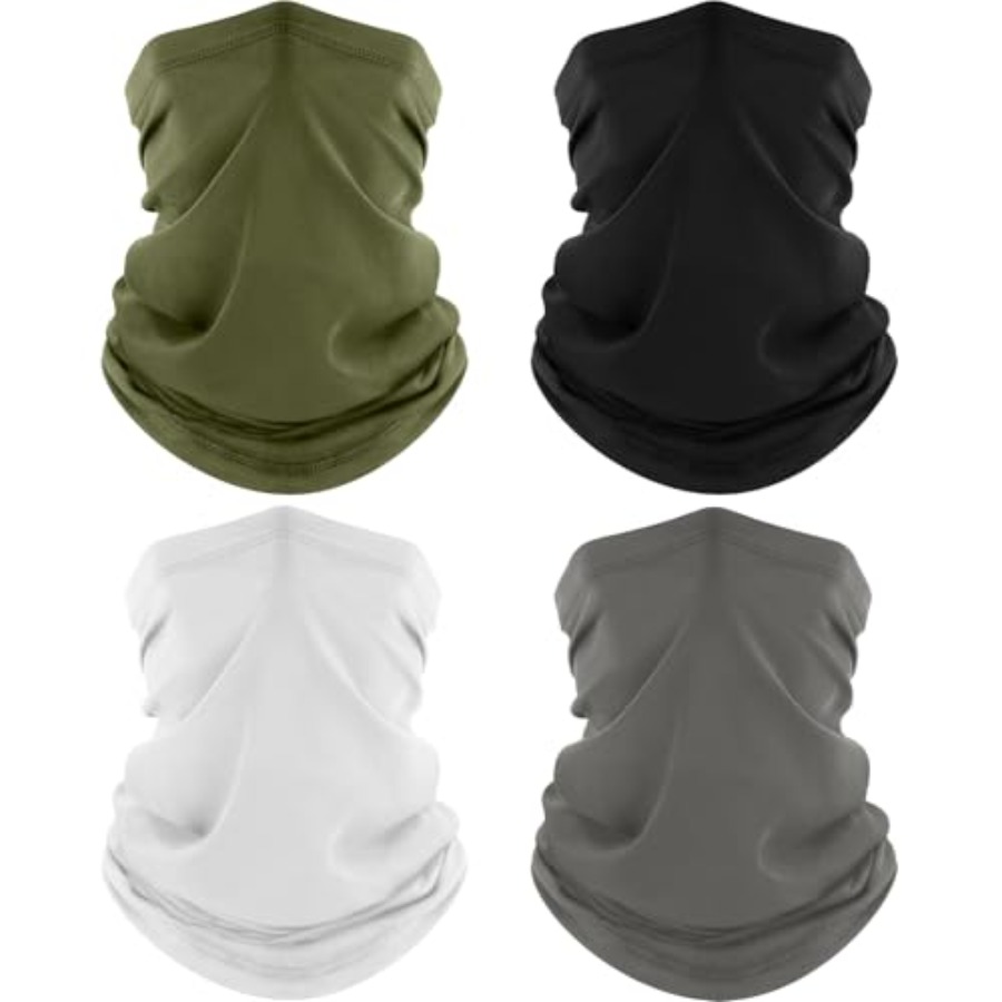 ROXUN 4 Pack Neck Gaiter, Cool - Face Scarf Mask 评论和价格