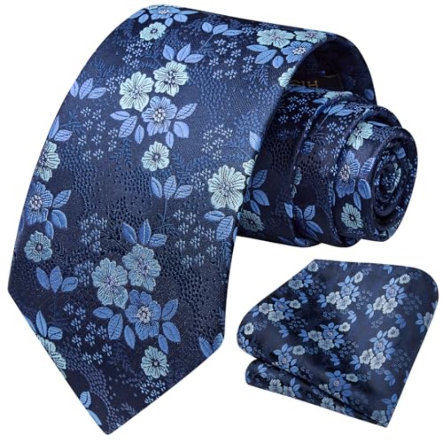 Extra Long Ties for Men Classi - Pocket Square Set 评论和价格