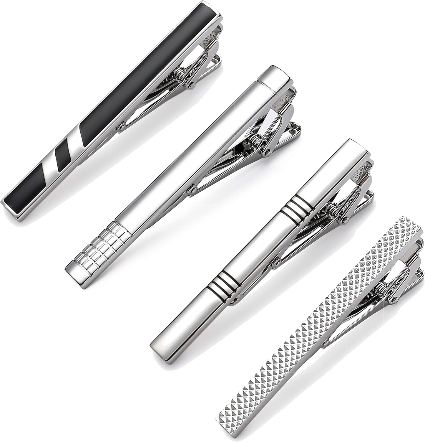 Tie Clips for Men, Classic Sty - Tie Bar Set Gift 评论和价格