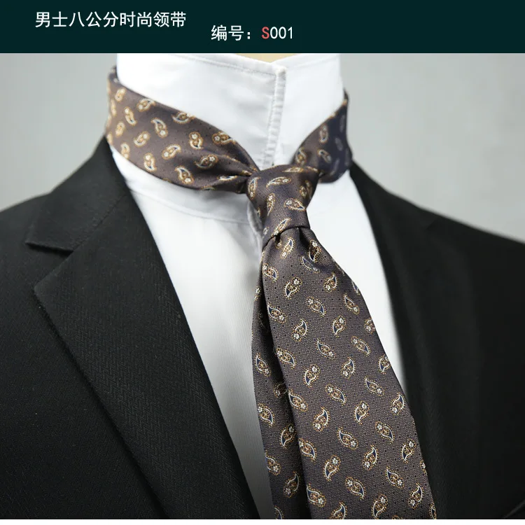 Linbaiway Business Floral Prin - Skinny Tie Men 评论和价格