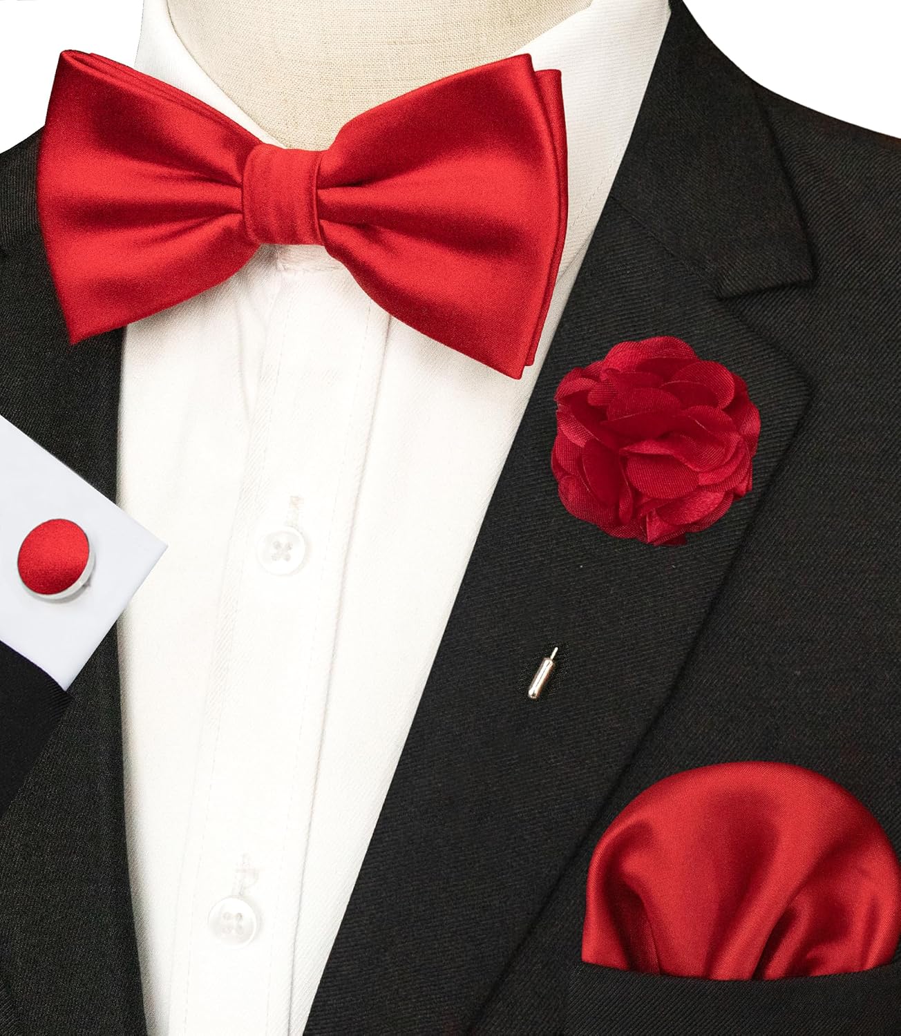 Solid Color Pre-tied Bow Tie a - Bow Tie Pre Tied 评论和价格