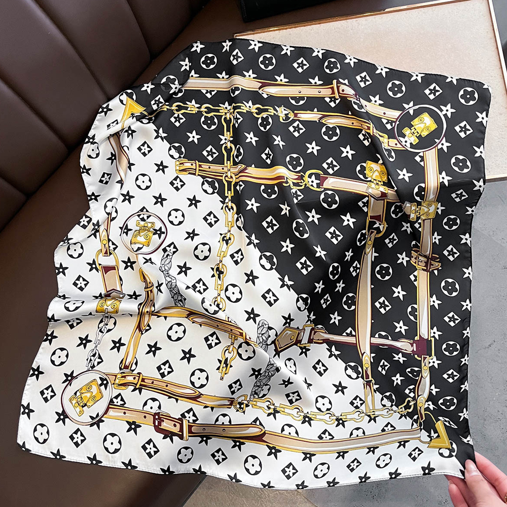 New Hot Sale Fashion 90X90cm P - Silk Neck Scarf 评论和价格